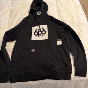 686 Black Men's Logo Hoodie XL